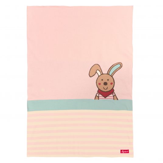 sigikid Knitted blanket bunny 70 x 100 cm - Dubbi Duu