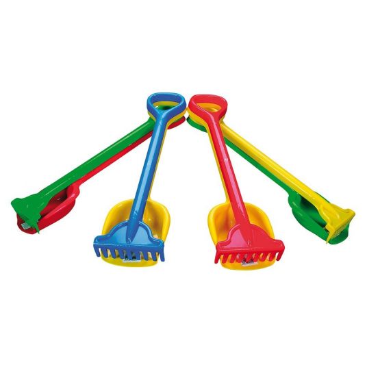 Simba Toys 2-piece set shovel and rake large - different designs