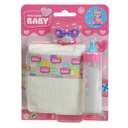 Simba Toys 3-tlg. Pflege-Set für New Born Baby Puppen 38 - 43 cm