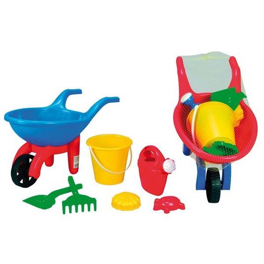 Simba Toys Carriola per bambini piena di giocattoli di sabbia - vari design