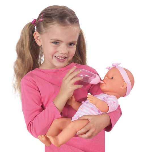 Simba Toys Puppe New Born Baby mit Funktionen + Zubehör-Set 43 cm