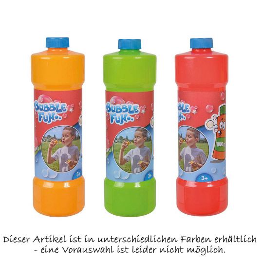 Simba Toys Soap bubbles refill bottle 1 liter - different designs