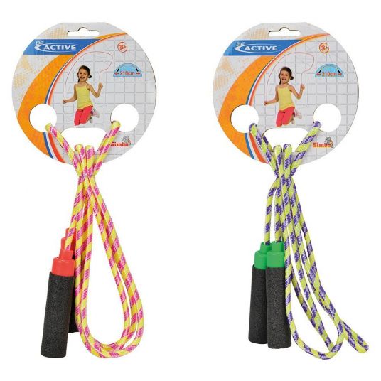 Simba Toys Skipping rope with soft handles 210 cm - various designs