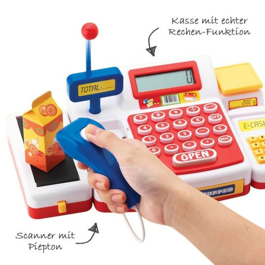 Simba Toys Supermarket cash register with scanner
