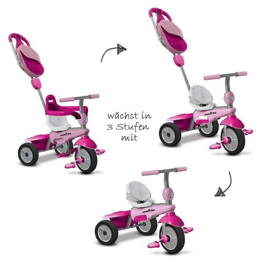 Smart Trike Triciclo Breeze GL 3 in 1 con sterzo touch - Rosa