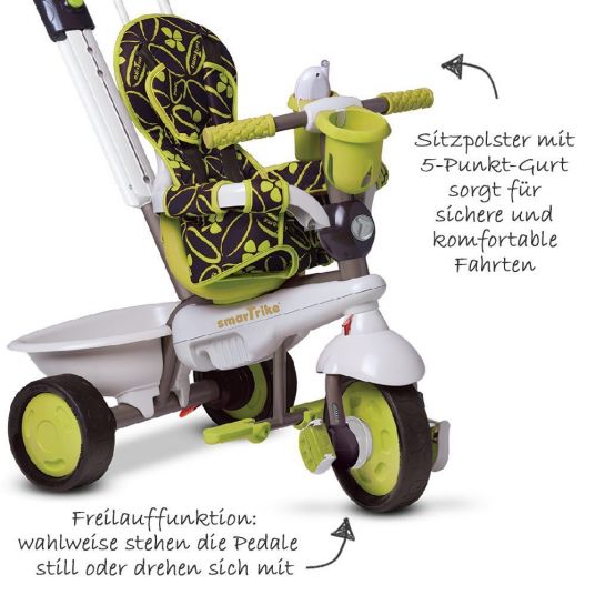 Smart Trike Triciclo Dream 4 in 1 con sterzo tattile - Verde