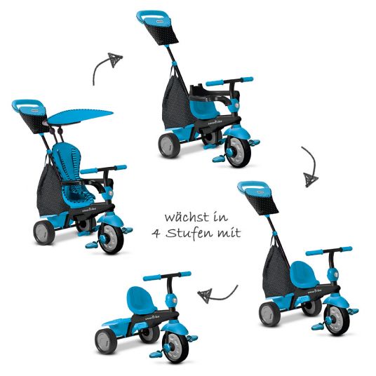 Smart Trike Tricycle Glow 4 in 1 with Touch Steering - Blue