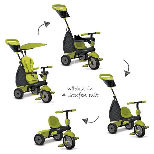 Smart Trike Tricycle Glow 4 in 1 with Touch Steering - Green