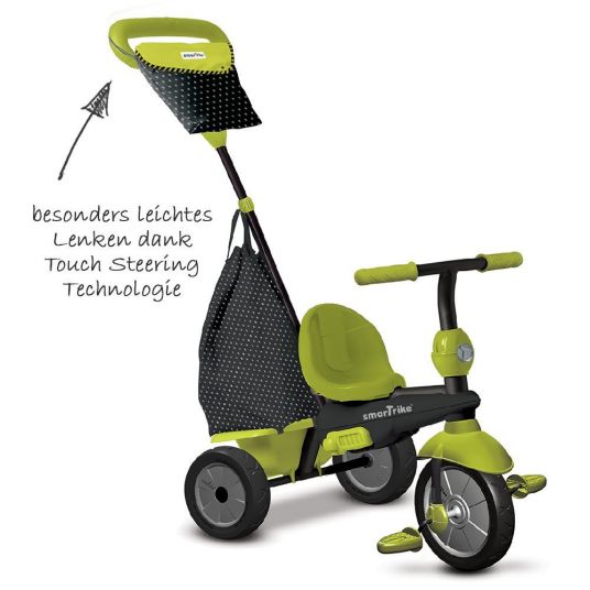 Smart Trike Dreirad Glow 4 in 1 mit Touch Steering - Green