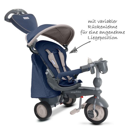 Smart Trike Tricycle Recliner Infinity 5 in 1 with Touch Steering - Blue