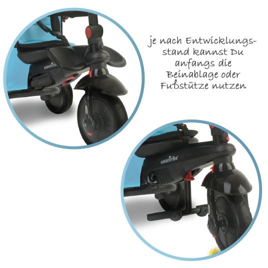 Smart Trike Triciclo smarTfold 500 - 7 in 1 con Touch Steering - Blu