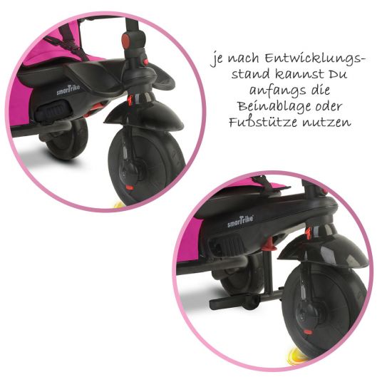 Smart Trike Dreirad smarTfold 500 - 7 in 1 mit Touch Steering - Pink