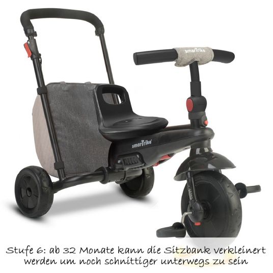 Smart Trike Tricycle smarTfold 600 - 7 in 1 with Touch Steering - Grey
