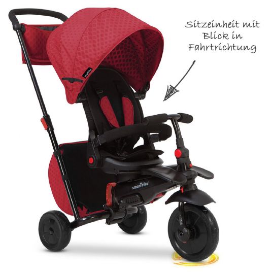 Smart Trike Triciclo smarTfold 700 - 8 in 1 con Touch Steering - Rosso