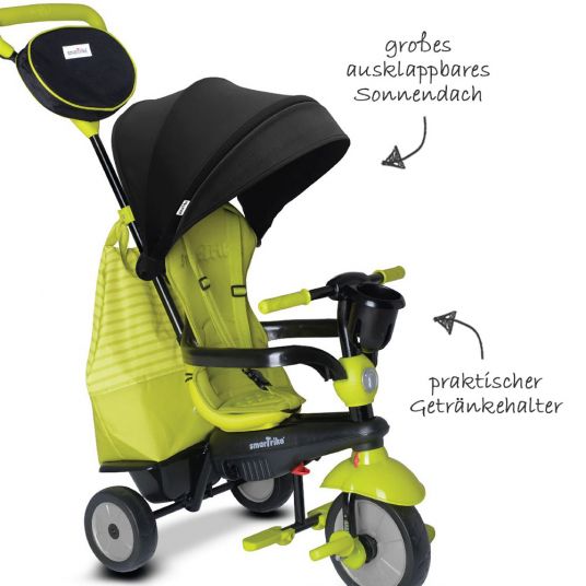 Smart Trike Tricycle Swing DLX - 4 in 1 with Touch Steering - Green