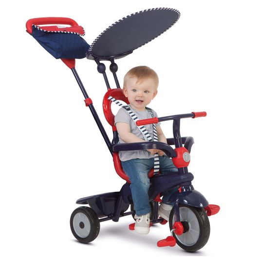 Smart Trike Tricycle Vanilla 4 in 1 with Touch Steering - Navy Red