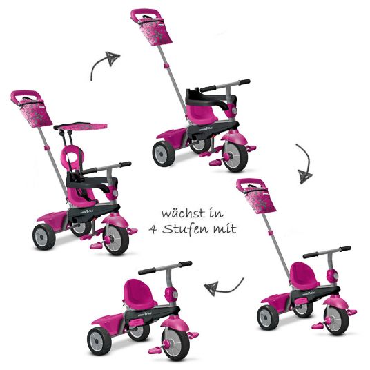 Smart Trike Tricycle Vanilla 4 in 1 with Touch Steering - Pink