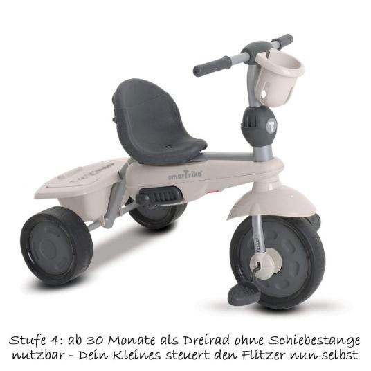 Smart Trike Dreirad Voyage 4 in 1 mit Touch Steering - Gray
