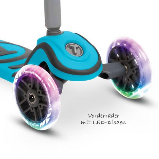 Smart Trike Laufrad & Roller Scooter T1 mit Leuchträdern - Blue