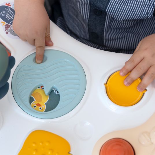 Smoby Toys Activity-Tisch mit aufblasbarem Baby-Rundsitz & Motorikspiel
