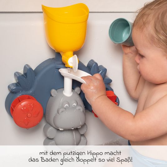 Smoby Toys Badespielzeug Hippo mit Saugnäpfen