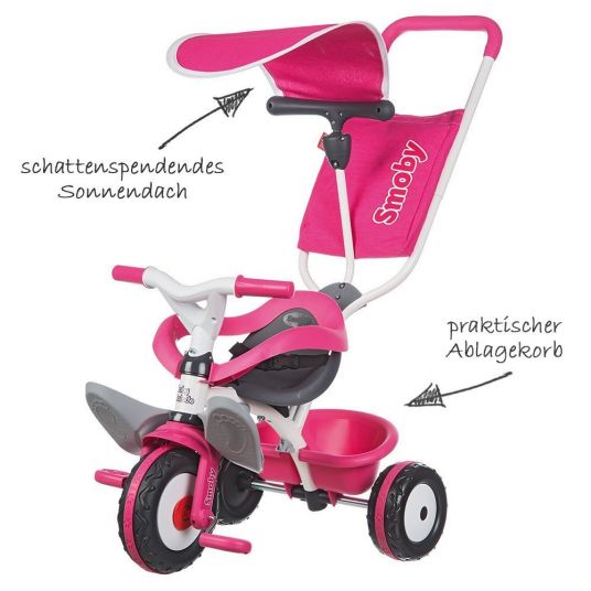 Smoby Toys Tricycle Baby Balade - Pink