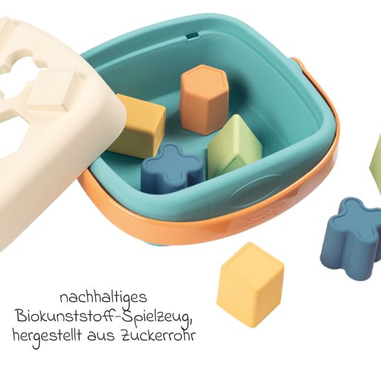 Smoby Toys Formensteckspiel-Korb Green mit 8 Spielsteinen - aus nachhaltigen Rohstoffen
