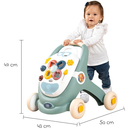 Smoby Toys Baby walker / doll's pram 3 in 1 with motor skills board