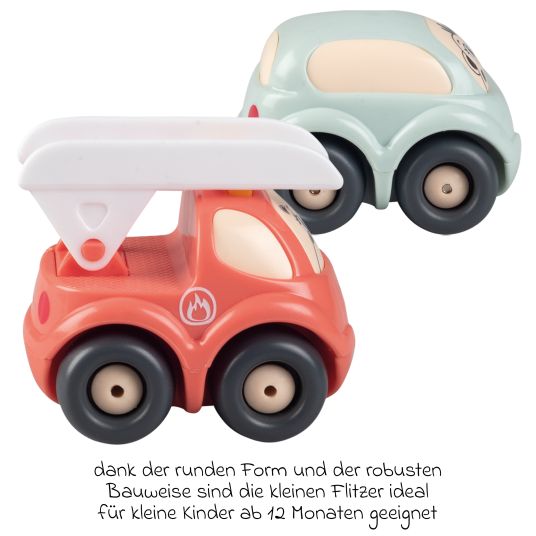 Smoby Toys Spielzeugautos 3er Set inkl. Transportbox
