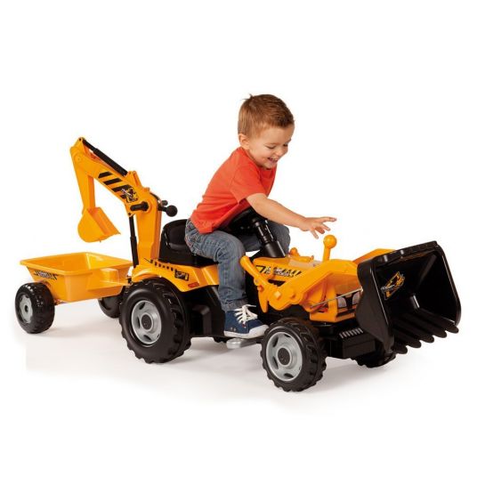 Smoby Toys Pedal tractor Builder Max - Yellow