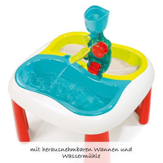 Smoby Toys Water & Sand Play Table with Accessories - Turquoise