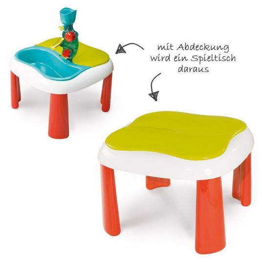 Smoby Toys Tavolo da gioco acqua e sabbia con accessori - Turchese