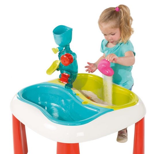 Smoby Toys Tavolo da gioco acqua e sabbia con accessori - Turchese