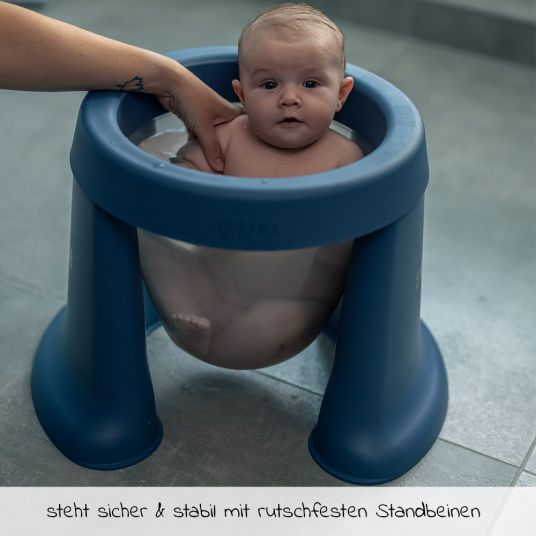 SOFTTUB Baby Bath & Bath Bucket for Newborn - Blue
