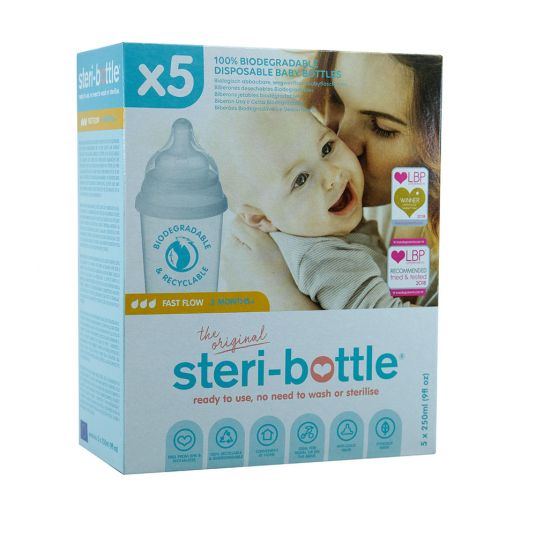 Steri Bottle Bottiglie per bambini - Steri Bottle - Confezione da 5