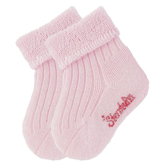 Sterntaler Pack of 2 socks ribbed look - Pink - Size 15 / 16
