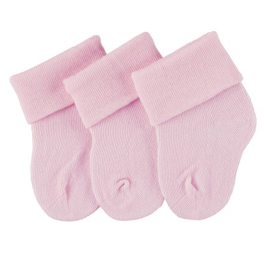 Sterntaler Pack of 3 first socks with envelope - pink - size 0 - 4 months