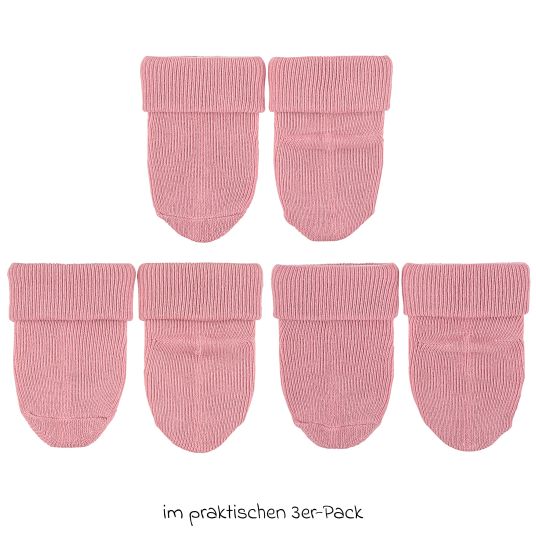 Sterntaler 3er Pack Erstlingssocken mit Umschlag - Rosa - Gr. 0-4 Monate