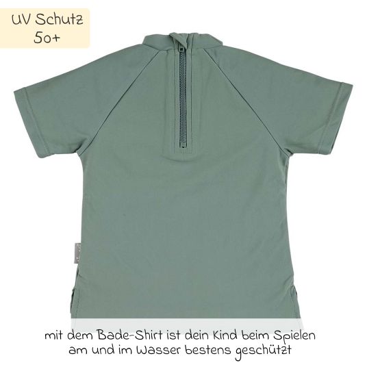 Sterntaler Bade-Shirt LSF Kurzarm - Hai - Grün - Gr. 74/80