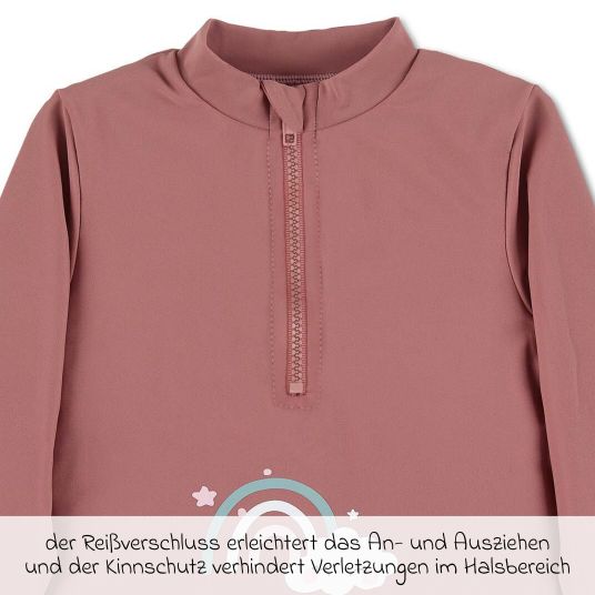 Sterntaler Swim shirt LSF long sleeve - rainbow - dusky pink - size 86/92