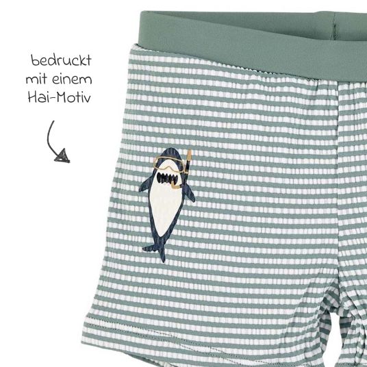 Sterntaler Swim diaper shorts LSF - Shark - Green - Size 86/92