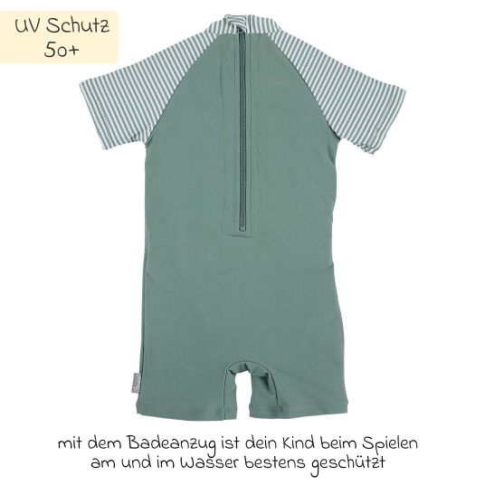 Sterntaler Swimsuit LSF short sleeve - shark - green - size 86/92