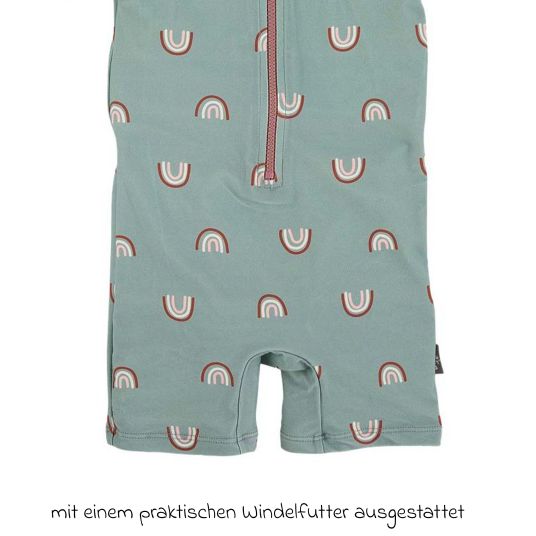 Sterntaler Swimsuit LSF short sleeve - rainbow - green - size 86/92