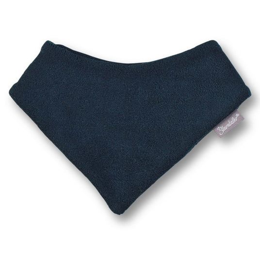 Sterntaler Triangle scarf fleece with Velcro closure - Navy - Size 1