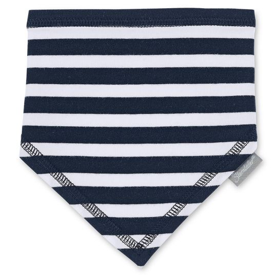 Sterntaler Triangle scarf - Stripe - Navy White
