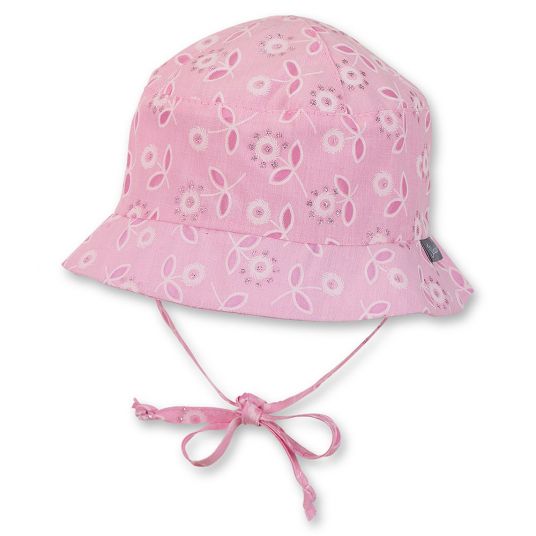 Sterntaler Cappello da pescatore - Fiori rosa - Taglia 41
