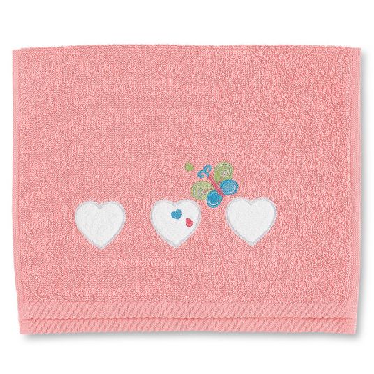 Sterntaler Towel 30 x 50 cm - Butterfly Peggy - Coral