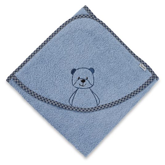 Sterntaler Hooded bath towel 100 x 100 cm - Baylee - Blue