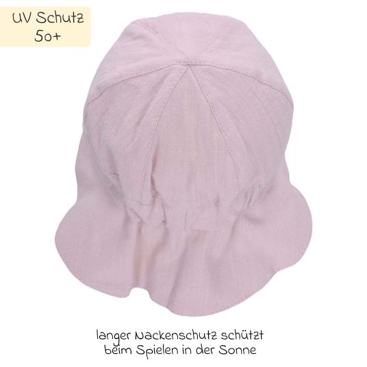 Sterntaler Schirmmütze mit Nackenschutz LSF - Rosa - Gr. 47