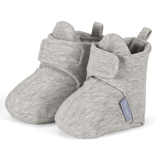 Sterntaler Jersey shoes with Velcro closure - Light grey melange - Gr. 15/16
